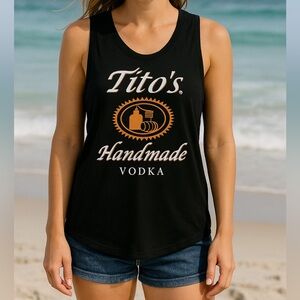 Tito’s Handmade Vodka Tank Top | Austin, Texas Logo | Women’s Medium